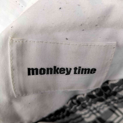 モンキータイム MONKEY TIME TW CHECK WIDE 1P EASY/ワイドパンツ メンズ JPN:L
