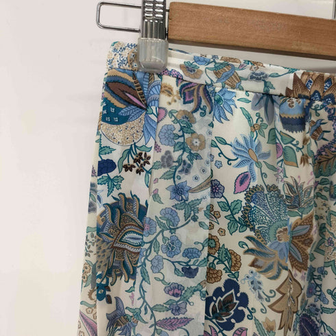 スキャパ SCAPA シルク100 SILK100 花柄プリーツタイトスカート レディース 38