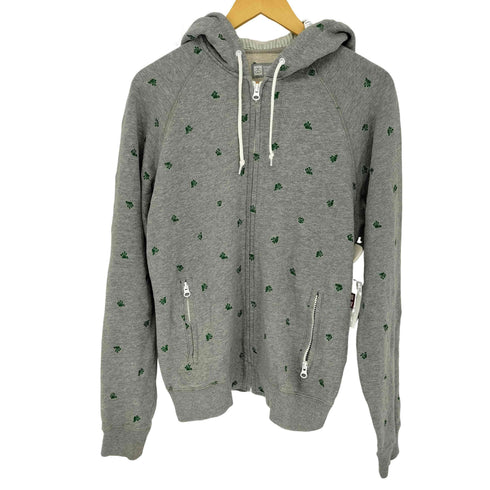 ステューシー Stussy AUTHENTIC GEAR クラウン SSリング 刺繍ジップアップパーカー メンズ import:M