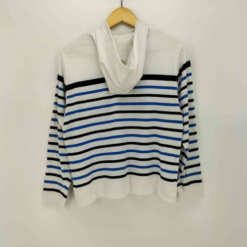 ポロラルフローレン POLO RALPH LAUREN ボーダー ハーフボタン プルオーバーパーカー メンズ import:L
