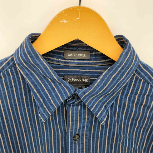 セントジョンズベイ STJOHNS BAY JASPE' TWILL ストライプ ボタンダウンシャツ メンズ import:L
