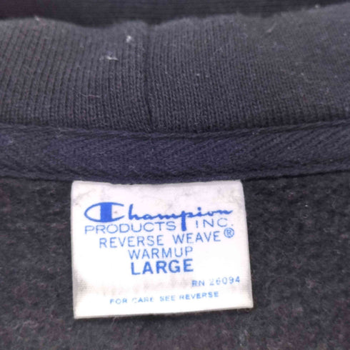 チャンピオン Champion 別注 青タグ スウェット ジップパーカー メンズ import:L