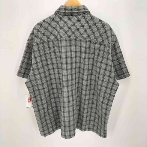 LIVINGTOWN 半袖 ヘビーネル チェックシャツ メンズ import:XL