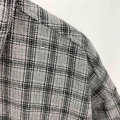 LIVINGTOWN 半袖 ヘビーネル チェックシャツ メンズ import:XL