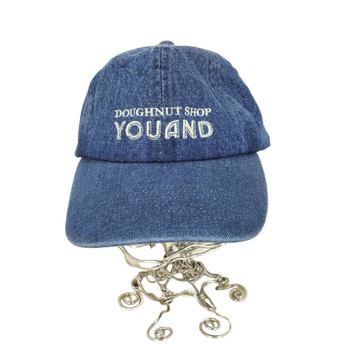 ニューハッタン NEWHATTAN DOUGHNUT SHOP YOUAND 刺繍デニムキャップ レディース