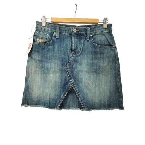 ポロジーンズカンパニーラルフローレン POLO JEANS COMPANY RALPH LAUREN y2k ダメージ カットオフ デニムミニスカート レディース JPN:4