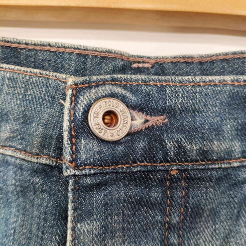 ポロジーンズカンパニーラルフローレン POLO JEANS COMPANY RALPH LAUREN y2k ダメージ カットオフ デニムミニスカート レディース JPN:4