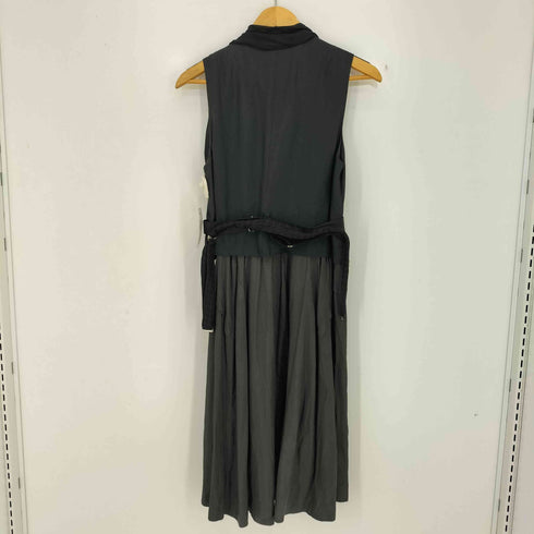 トーガアーカイブス TOGA ARCHIVES ベストドッキング ベルテッド ボウタイ プリーツミニワンピース レディース JPN:M