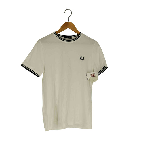 フレッドペリー FRED PERRY twin tipped T-Shirt white 100 レディース import:S