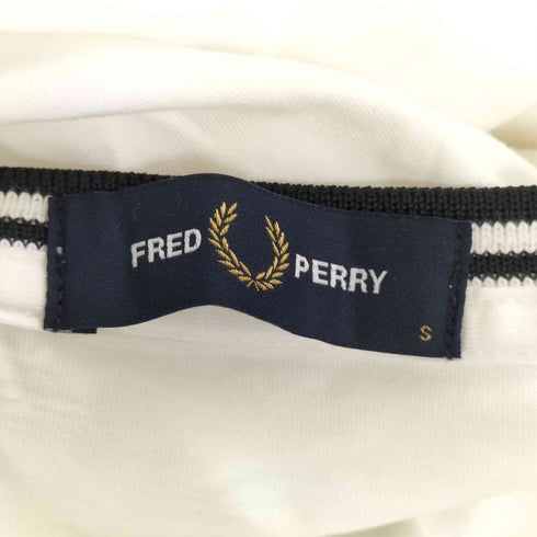 フレッドペリー FRED PERRY twin tipped T-Shirt white 100 レディース import:S
