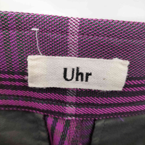 ウーア Uhr Plaid Pants レディース 36