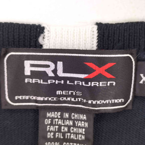 アールエルエックスラルフローレン RLX RALPH LAUREN コットンニットベスト メンズ import:XL