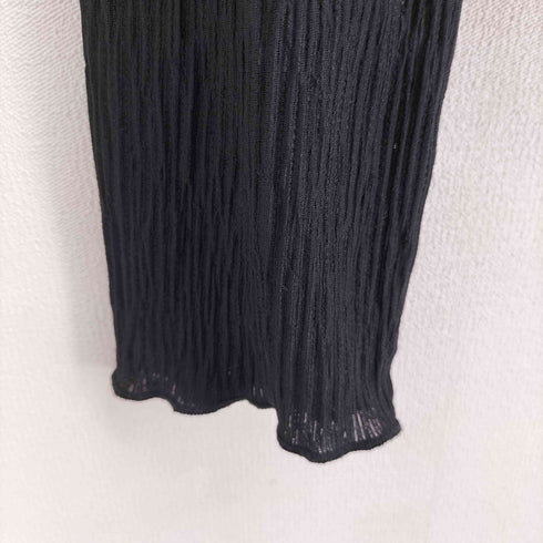 フルギ FUZZYKON Logo embroidery pleated design cardigan レディース import:M