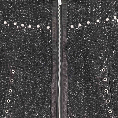 VI E DIT スタッズ加工 ツイードジャケット メンズ JPN:1