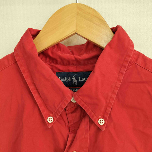 ラルフローレン RALPH LAUREN CLASSIC FIT コットン ポニー刺繍 S/S シャツ メンズ import:XL