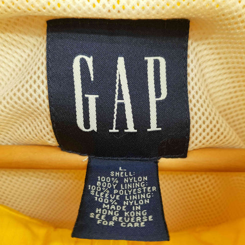 ギャップ Gap 00S OLD 紺タグ 裏地 メッシュ ジップアップ リップストップ ナイロン ジャケット メンズ import:L