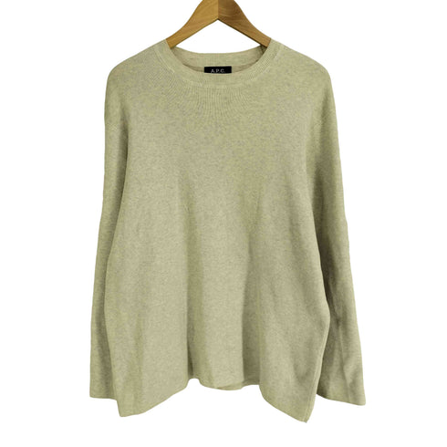 アーペーセー A.P.C. ウール コットン クルーネックニット メンズ import:S