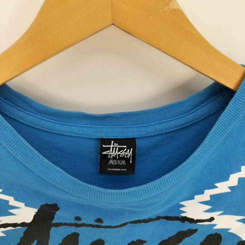 ステューシー Stussy 00S リンクロゴ グラフィック 両面プリント S/S World Tour Tee ワールドツアー Tシャツ メンズ import:M