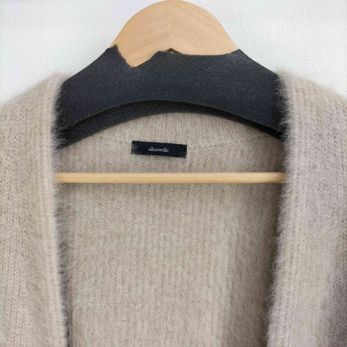 アルアバイル allureville カシミヤ混 シャギーニット ガウン レディース