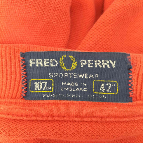 フレッドペリー FRED PERRY 鹿の子ポロシャツ メンズ 42