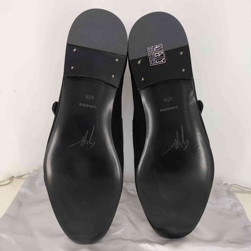 ジュゼッペザノッティ GIUSEPPE ZANOTTI イタリア製 スエード ダブルモンクストラップ ドレスシューズ メンズ 43 1/2