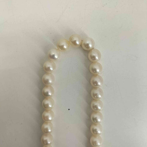 SILVER 刻印 花 パール ネックレス メンズ