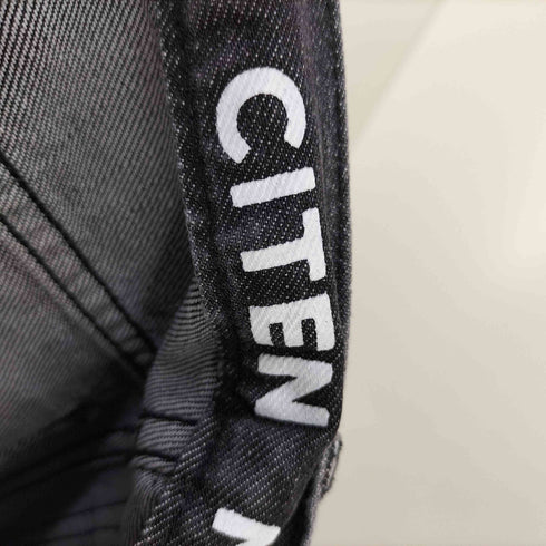 シテン CITEN ハイウエスト ワイド ストレート デニム パンツ レディース JPN:S