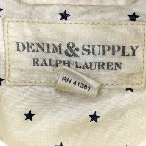 デニムアンドサプライ ラルフローレン DENIM & SUPPLY RALPH LAUREN 星柄 S/S BDシャツ メンズ import:L