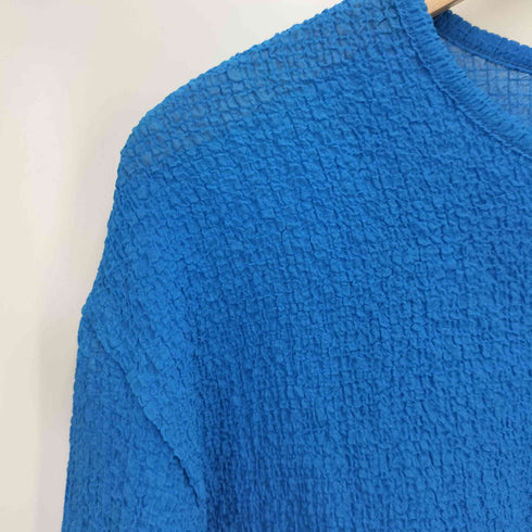 ユナイテッドアローズグリーンレーベルリラクシング UNITED ARROWS green label relaxing シアー ポコポコ クルーネック カーディガン レディース