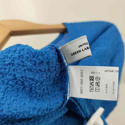 ユナイテッドアローズグリーンレーベルリラクシング UNITED ARROWS green label relaxing シアー ポコポコ クルーネック カーディガン レディース