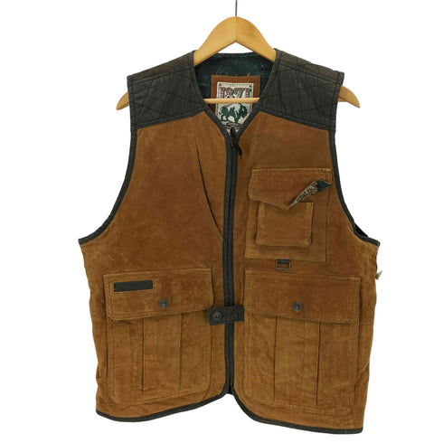 ESTABLISHED 1871 本革 裏地総柄ヌバックレザーベスト メンズ JPN:M