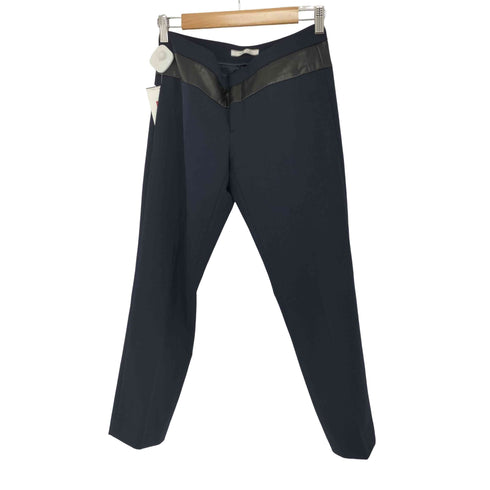 ベイジ BEIGE フェイクレザー切替スラックスパンツ レディース JPN:2