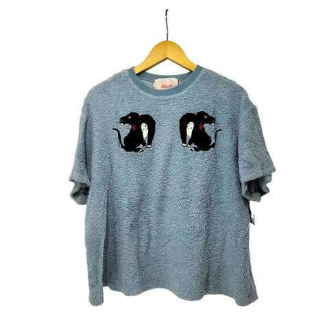 シーロン SIIILON Hanaco パイル 犬刺繍 S/S Tシャツ レディース FREE