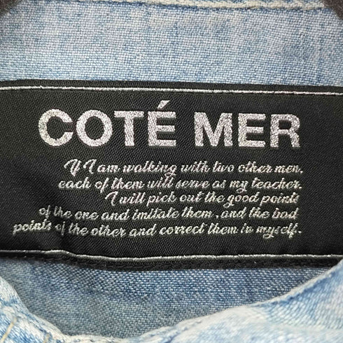 コートメール Cote mer パッチワーク デニムシャツ メンズ