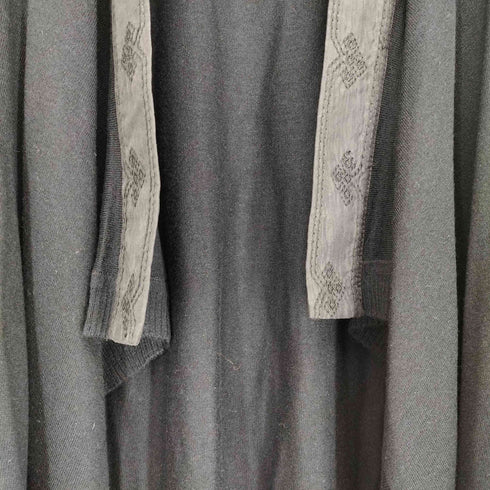 シャンハイタン SHANGHAITANG シルクカシミヤ混 切替カーディガン WOOL&SILK&CASHMERE レディース JPN:S
