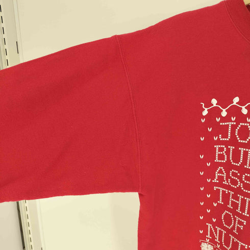 ヘインズ Hanes ComfortBlend JOLLIEST BUNCH OF ASSHILES THIS SIDE NUTHOUSE ポリコットン クルーネック スウェット トレーナー メンズ import:M