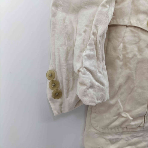 バーバリーロンドン BURBERRY LONDON リネン100 サファリジャケット メンズ LL