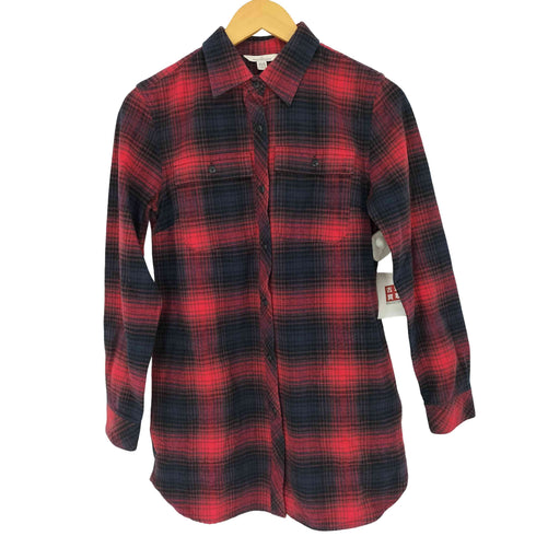 エルエルビーンシグネチャー L.L.Bean SIGNATURE 長袖チェックネルシャツ レディース JPN:XS