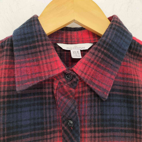 エルエルビーンシグネチャー L.L.Bean SIGNATURE 長袖チェックネルシャツ レディース JPN:XS