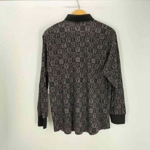 TOPYS } 総柄 L/S ポロ シャツ ゴルフウェア メンズ