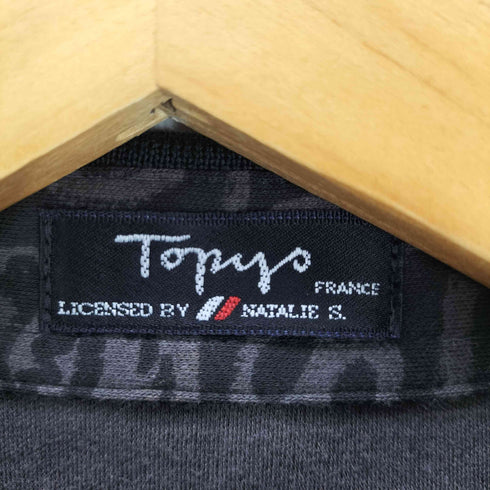 TOPYS } 総柄 L/S ポロ シャツ ゴルフウェア メンズ