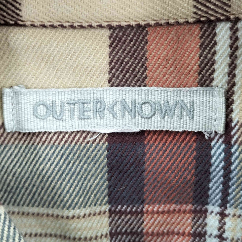 アウターノウン OUTERKNOWN チェック L/S ネルシャツ メンズ JPN:XL