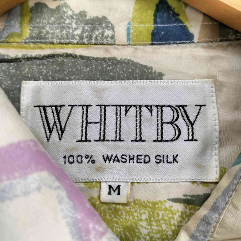 WHITBY 総柄シルクシャツ メンズ M