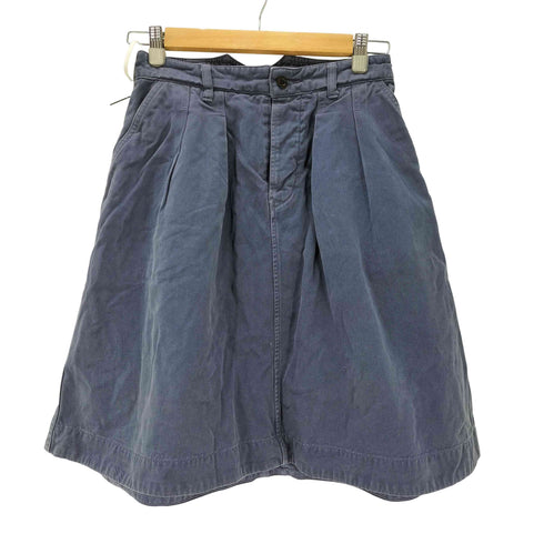 エムエイチエル MHL. WORN DRILL 2タック ミニ スカート レディース JPN:1