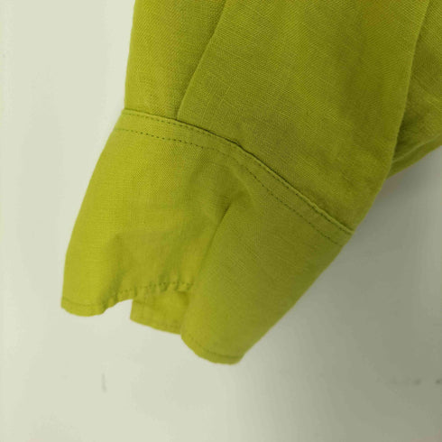 ユナイテッドアローズグリーンレーベルリラクシング UNITED ARROWS green label relaxing コルトレイクリネン バンドカラー シャツ レディース