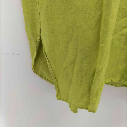 ユナイテッドアローズグリーンレーベルリラクシング UNITED ARROWS green label relaxing コルトレイクリネン バンドカラー シャツ レディース