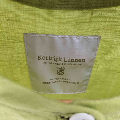 ユナイテッドアローズグリーンレーベルリラクシング UNITED ARROWS green label relaxing コルトレイクリネン バンドカラー シャツ レディース