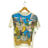 1993 1994 90s 袖裾シングル 両面キャラクタープリントクルーネックTシャツ メンズ