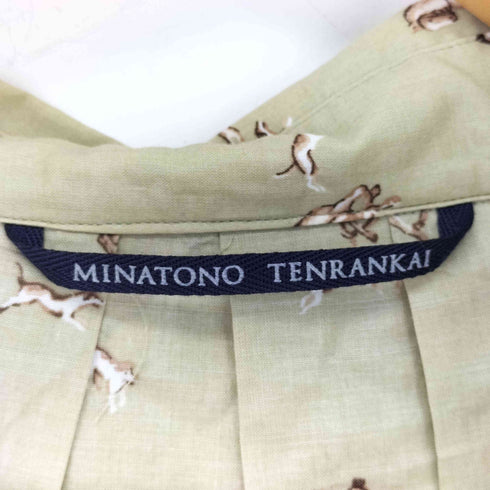 MINATONO TENRANKAI 日本製ホース柄 スキッパーブラウス レディース JPN:0