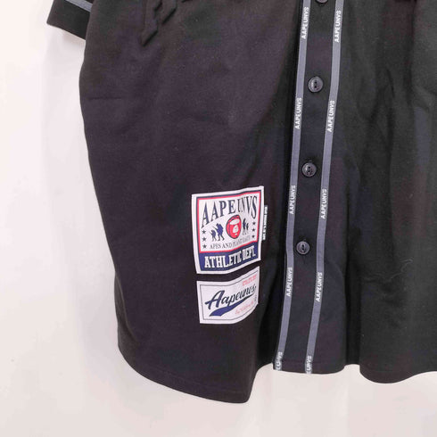 エーエイプバイアベイシングエイプ AAPE BY A BATHING APE BASEBALL SHIRT TEE メンズ JPN:L